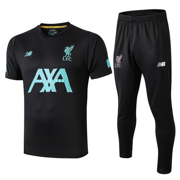 Camiseta de Entrenamiento Liverpool Conjunto Completo 2019 2020 Verde Negro